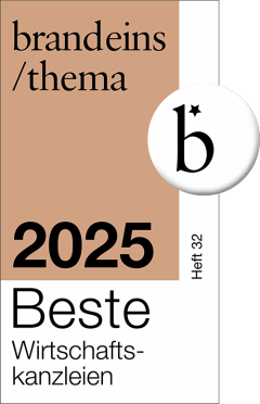 Grafik: Label - brandeins/thema - 2025 Beste Wirtschaftskanzleien
